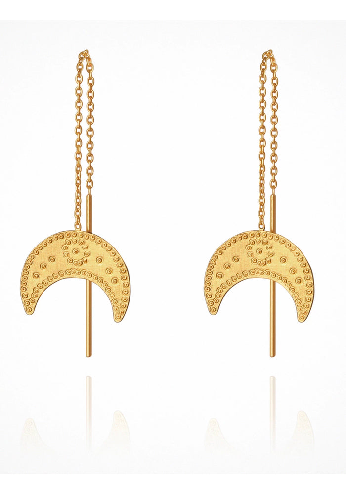 Hanging Moon Gold Threads