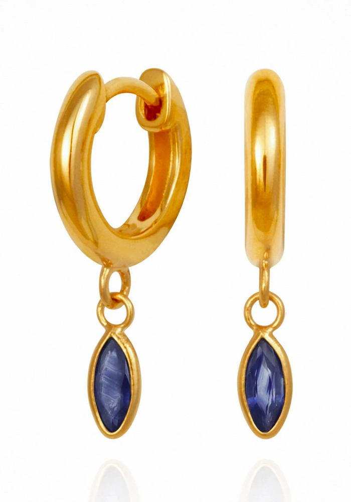TEMPLE OF THE SUN Alessandra Sapphire Earrings