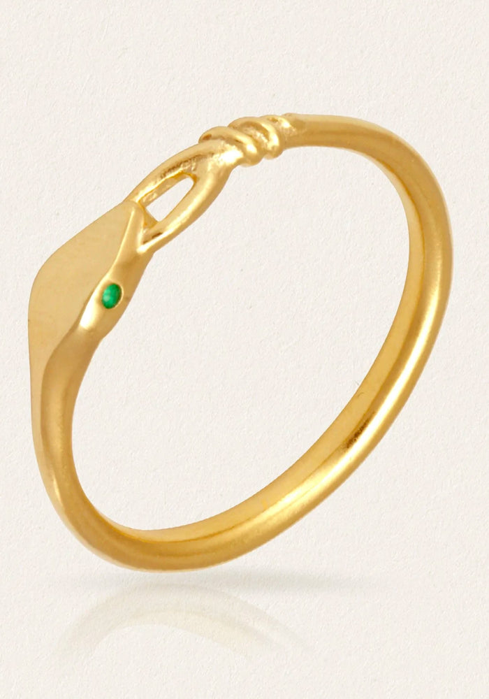 TEMPLE OF THE SUN Althea Emerald Ring - Gold